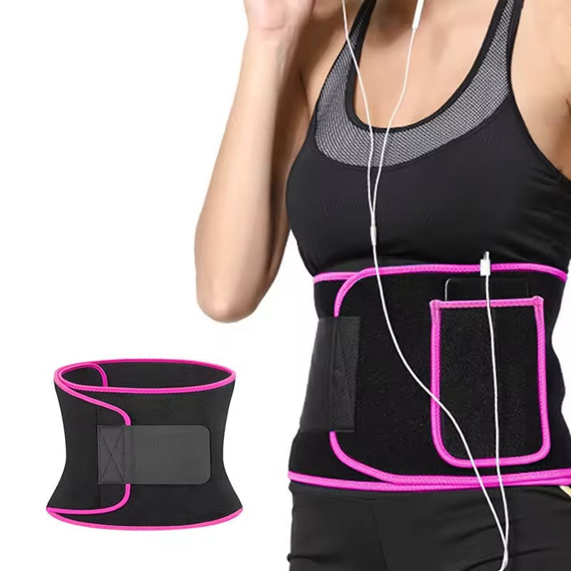 Fitness Waist Belt with Phone Pocket