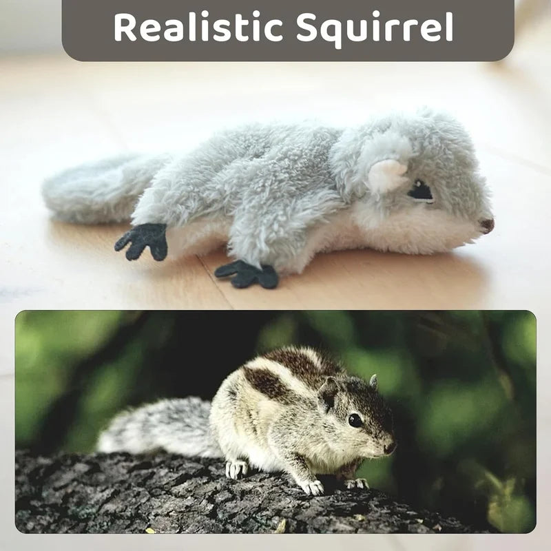 Rechargeable Flapping Squirrel Cat Toy
