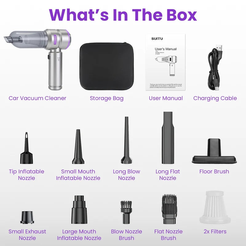 16000PA Handheld Car Vacuum Cleaner